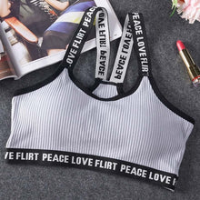 Load image into Gallery viewer, Letter Sport Bra