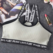 Load image into Gallery viewer, Letter Sport Bra