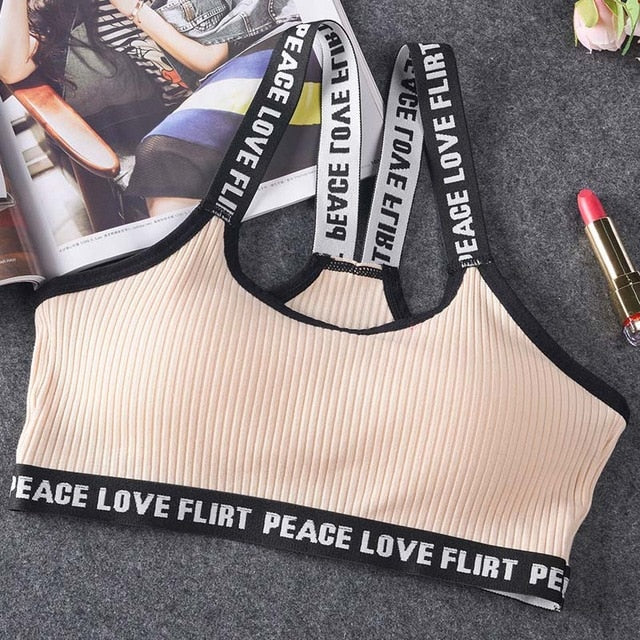 Letter Sport Bra